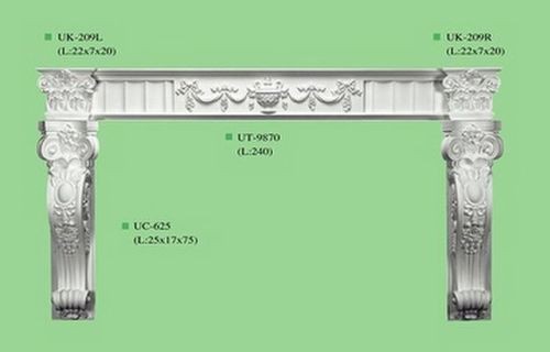 Victorian Fireplace Mantel Heavy Duty Abs Click Superstore Ltd