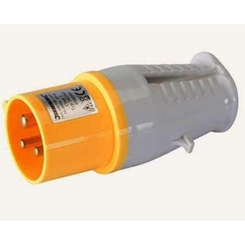 16A 3 pin Industrial Male Electrical Plug Socket 110V 16 Amp U31