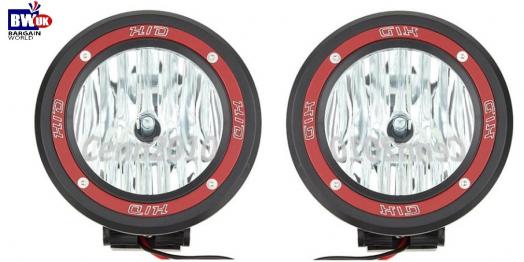 2 x 4" HID Red Xenon Driving Light Off Road Beam Spot light Car SUV Jeep ATV 4x4