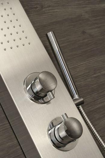 Shower Panel Column  Tower w/ Body Jets + Waterfall Bathroom Shower