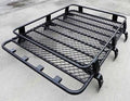 Steel Heavy Duty Large Roof Rack Platform Luggage Carrier Tray 4x4 SUV Minibus Caravan Discovery van fits Toyota Discovery Landrover Fiat Ducati Master 1.8m