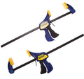 2 X IRWIN 12" QUICK GRIP SPEED MINI BAR CLAMPS TRIGGER 300MM TWIN PACK TB-IRV1