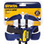 2 X IRWIN 12" QUICK GRIP SPEED MINI BAR CLAMPS TRIGGER 300MM TWIN PACK TB-IRV1