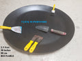  LARGE ROUND BOWL DISC TOUGH ABS PLASTIC  BLACK  DIY BUILDERS DECORATION CEMENT MIXING  PLASTERING   PASTE MIXING  SAND MIXER  OIL DRAINING ON VEHICLES 