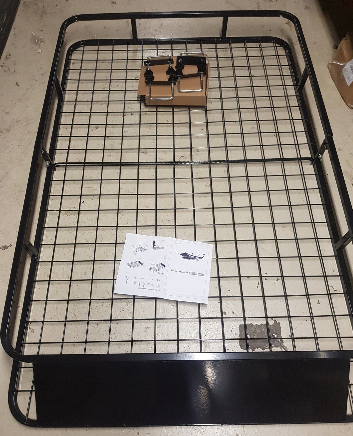 Roof Basket Steel Carrier Rack Universal Fits Pajero Shogun Jimny  Landrover Suzuki Vauxhall Freelander Peugeot Kia Ford Mazda Daihatsu Mercedes Fiat VW Honda Isuzu Renault Saab Toyota 1.2M X 1M