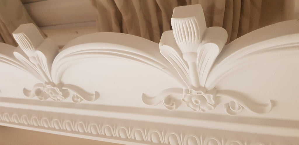 CURTAIN BOX VALANCE PELMET WINDOW DOOR CORNICE COVER VICTORIAN 6 FEET 72 INCHES LONG  (1830 CM X 18.5 CM HIGH X 18.5 CM) Weight 3.3 kg