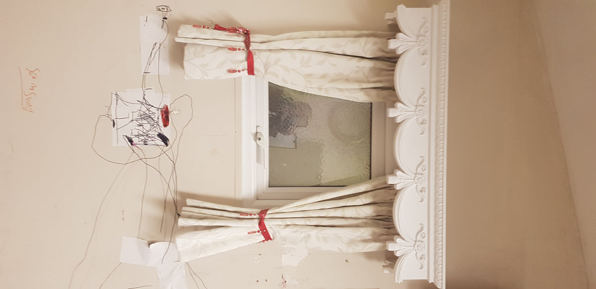 CURTAIN BOX VALANCE PELMET WINDOW DOOR CORNICE COVER VICTORIAN 5 Feet 60 INCHES 1524CM X 18X18CM EASY FIT