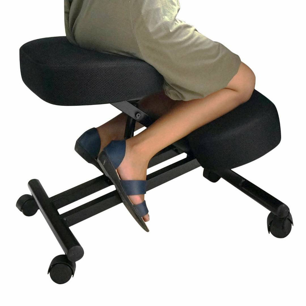 Kneeling Chair Orthopaedic Stool Ergonomic Posture Office Frame Seat Black