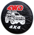 4X4 4WD Drive Wheel cover rear spare tyre wheelcover to fit all 4x4 and caravans