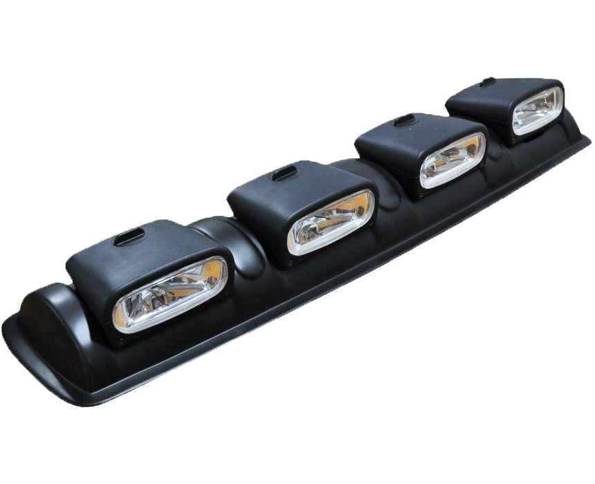 UNIVERSAL 4X4 ROOF TOP BAR DRIVING POD LIGHTS LENS OFFROAD FOG SPOT HEAD LAMPS