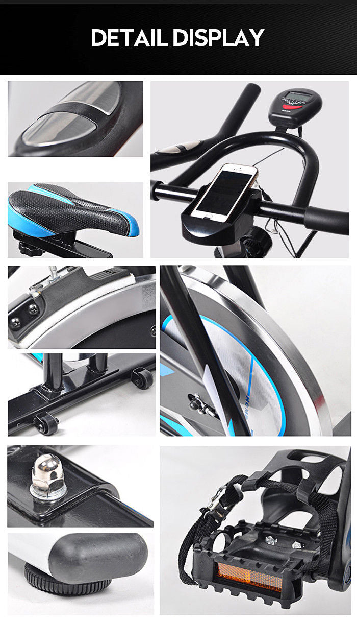 PRO EXERCISE BIKE AEROBIC INDOOR STUDIO HOME CARDIO FITNESS MACHINE FREE NEXT DAY DELIVERY - UK SUPPLIED 100% SATISFACTION