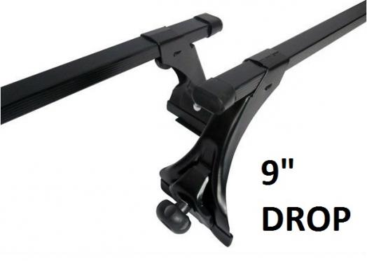 Roof bars with Rain Gutters Racks rails Pajero Shogun Volvo Estate Jeep 9" Drop