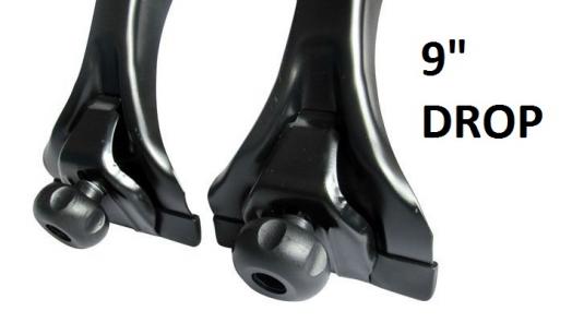 Roof bars with Rain Gutters Racks rails Pajero Shogun Volvo Estate Jeep 9" Drop