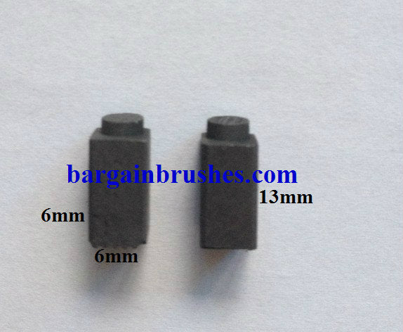 BLACK & DECKER CARBON BRUSHES SAG 500 550 6X6X13 - A13