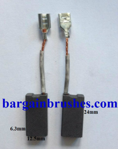 CARBON BRUSHES FOR WORX CHAINSAW WG303e WG307 WG308 B&Q -NEW PAIR D105