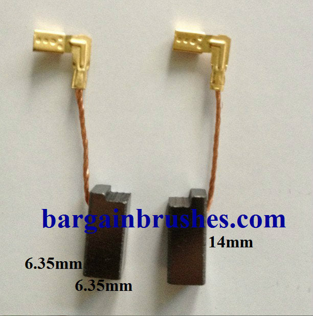 SPIT SCREWDRIVER 215 CARBON BRUSHES 6.35X6.35X14 - D83