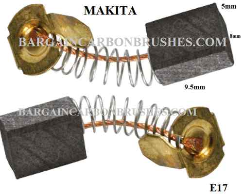 CARBON BRUSHES MAKITA CB52 SANDER GRINDER NIBBLER SCREWDRIVER SHEAR 5X8X9.5-E17