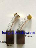BOSCH CARBON BRUSHES ANGLE GRINDERS POLISHERS SCISSOR 6X14X23 -E81
