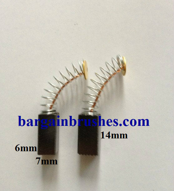 CARBON BRUSHES MILWAUKEE VS11 VS11D 4931334489 6X7X14 -E73