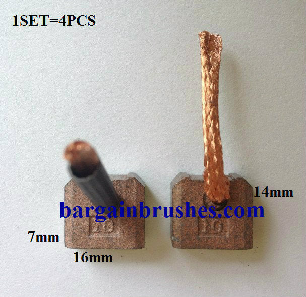 STARTER MOTOR CARBON BRUSHES FT-129 JCB309 SN-32  FT-127  FT-124  FT-138T -F6