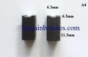 DEWALT CARBON BRUSHES BK04 6.3X6.3X11.3 -A4