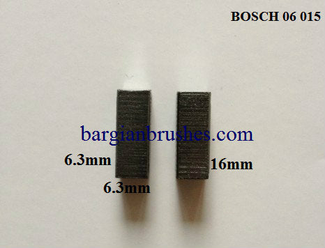 BOSCH CARBON BRUSHES 1604321900 06-015 DRILLS ROUTERS TRIMMER SANDER VACUUM CLEANER  6.3X6.3X16 -A6