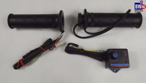 MOTORCYCLE HEATED/HOT GRIPS FOR MOTORBIKE/BIKE HANDLEBAR ATV BAR 12V PAIR AC02