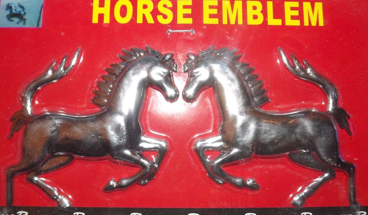 Jumping horses horse Chrome badge 3D cards logo emblem adhesive mirror AC19/H