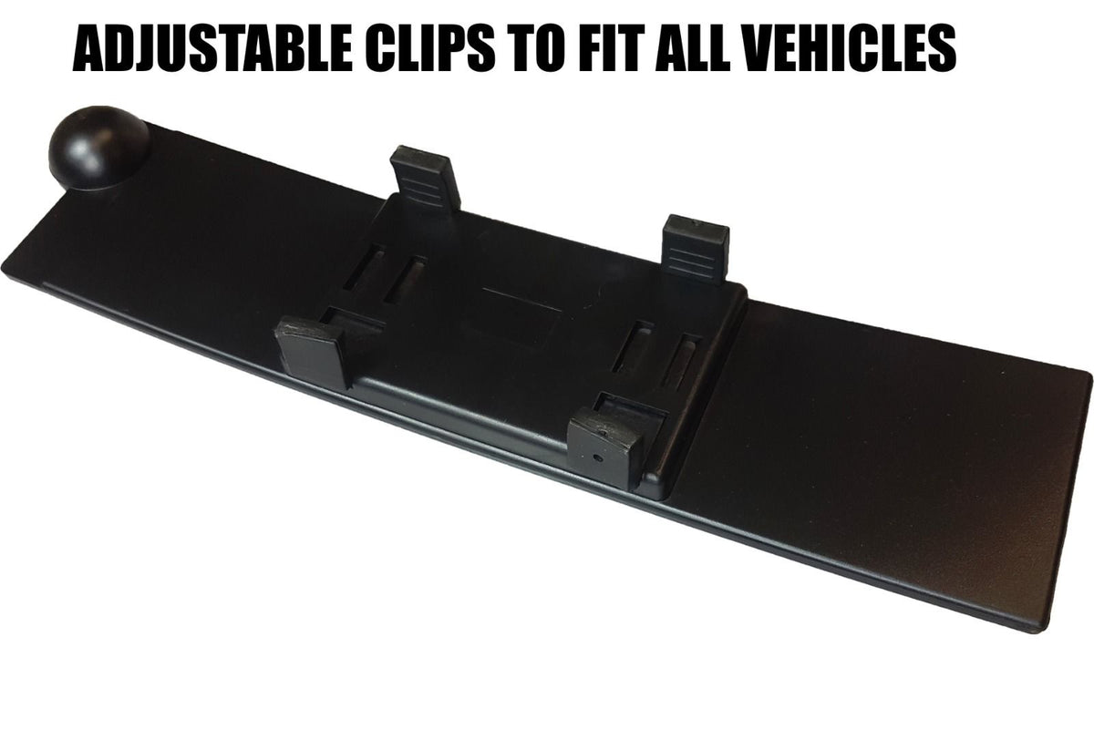 30CM Wide Car Rear View Mirror Interior Large Clip On - Compass Thermometer AC64