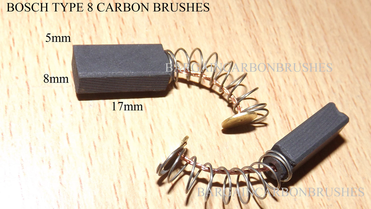 CARBON BRUSHES FOR BOSCH DRILL SCREWDRIVER SAW PLANER ROUTER BELT SANDER IMPACT WRENCH HAMMER 5X8X17- E4