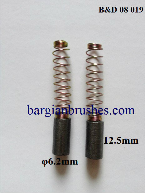 BLACK & DECKER CARBON BRUSHES ROUND 6.2MM 08-019 C10