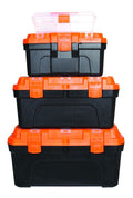 4 IN 1 TOOLBOX SET OF 4 AUTOMOTIVE STORAGE TOOL BOX GARAGE CARRY HANDLE CA14