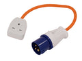 TRAILING SOCKET LEAD 240V UK PLUG EXTENSION MAINS CABLE ELECTRIC CA2