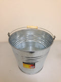 GALVANISED STEEL BUCKET 12 LTR HEAVY DUTY GARDEN WATER COAL CARRY HANDLE CA21