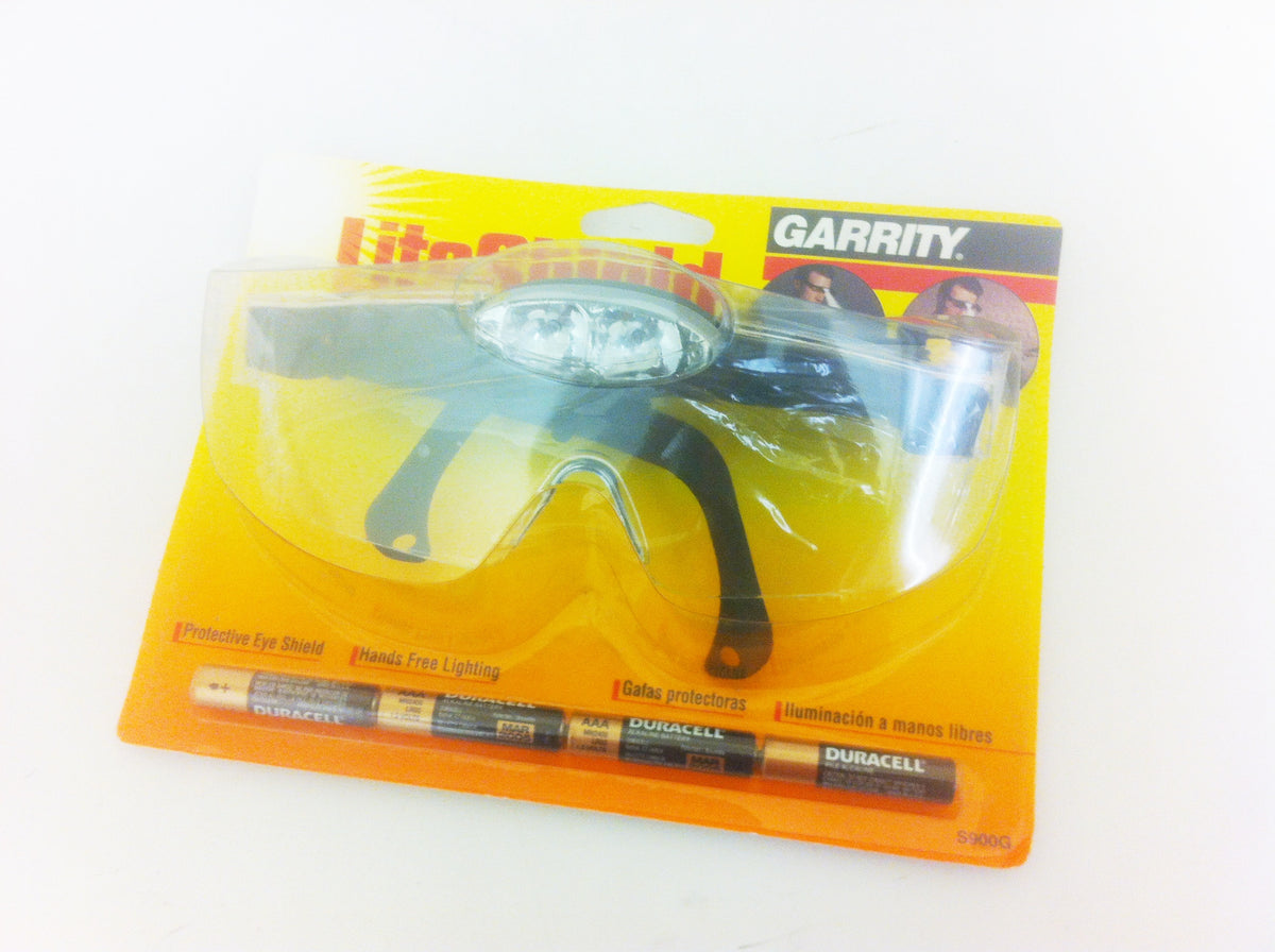 SAFETY GLASSES WITH LIGHT CLEAR GOGGLES EYEWEAR WORKWEAR LIGHTING CA29