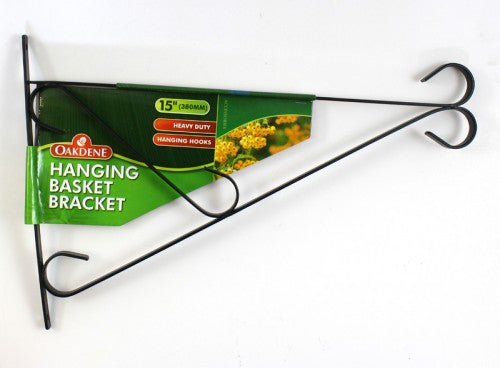 HANGING BASKET BRACKET 15 INCH HOOK WALL GARDEN FLOWERS HEAVY DUTY CA55