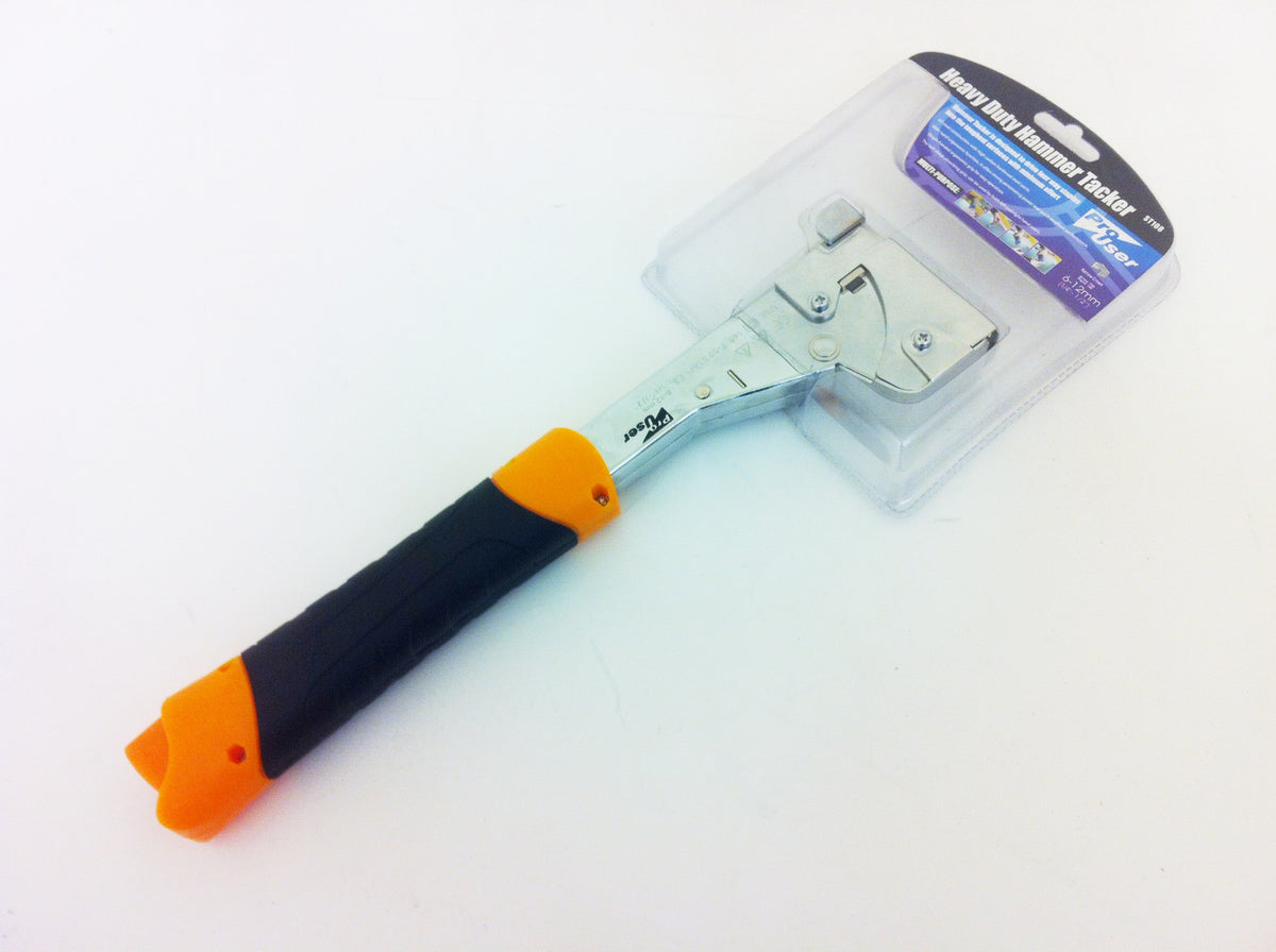 HD HAMMER TACKER STAPLE GUN UPHOLSTERY HAND HELD TOOL CARPET WOOD CA60
