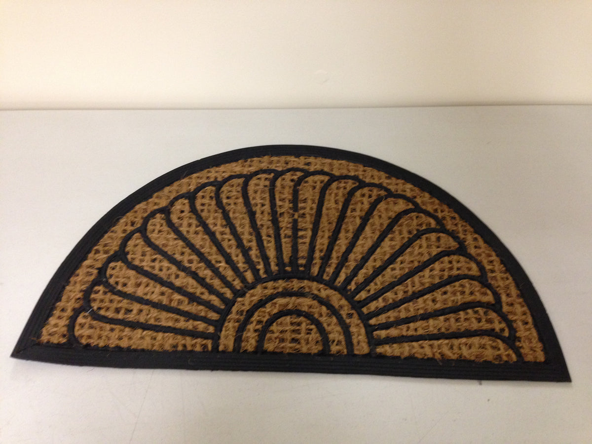 PANAMA HALF MOON TUFFSCRAPE DOOR MAT ENTRANCE DOORMAT SEMI CIRCLE HOUSEHOLD CA73