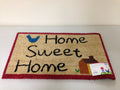 HOME SWEET HOME DOOR MAT COIR PVC BACKED 40CM X 70CM ENTRANCE DOORMAT CA74