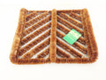 BOOT SCRAPER MAT COIR GALVANISED WIRE FRAME 40CM x 50CM CLEANING DOOR MAT CA84