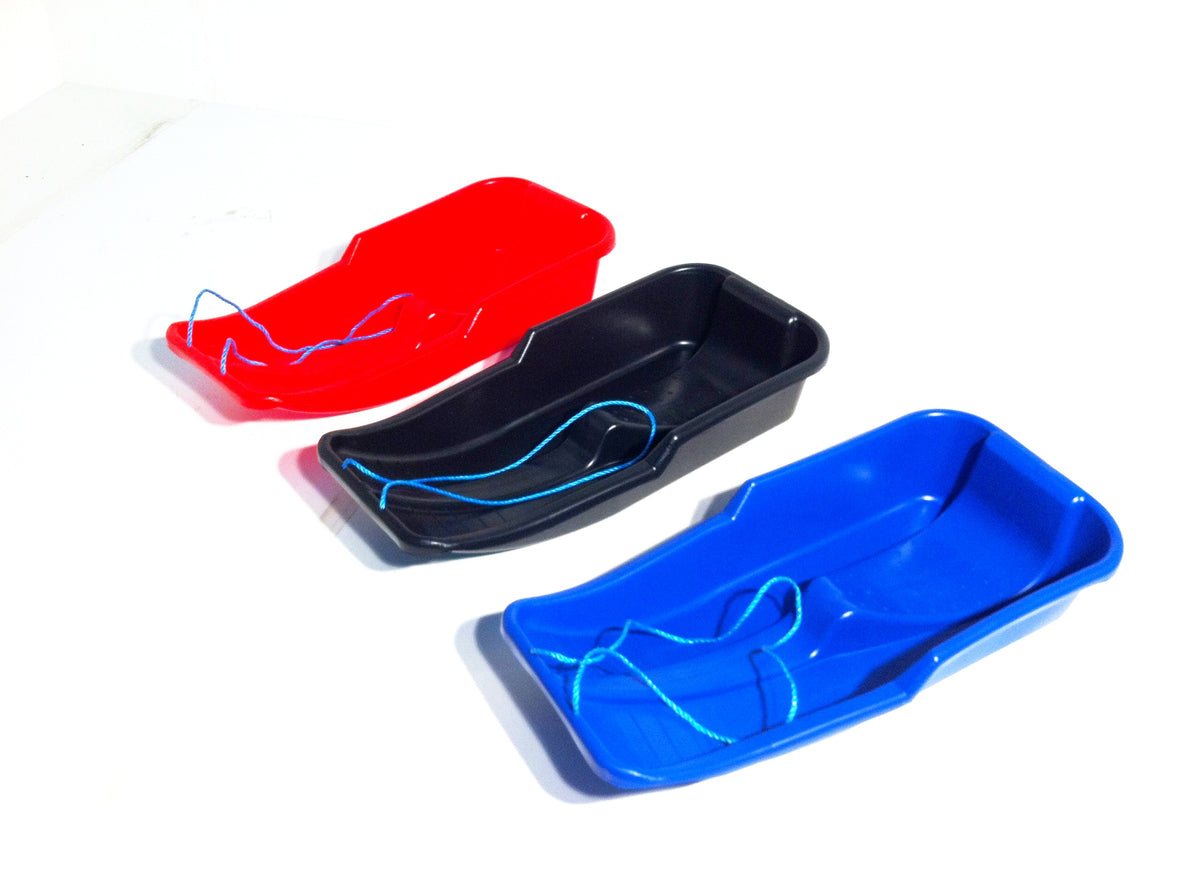 PLASTIC SLEDGE SLED SNOW CHILDREN TOBOGGAN OUTDOOR WINTER SLEDGING FUN CA89