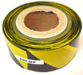 BARRIER TAPE BLACK YELLOW 70MM x 500M SAFETY HAZARD WARNING BARRIER CHEVRON CA91