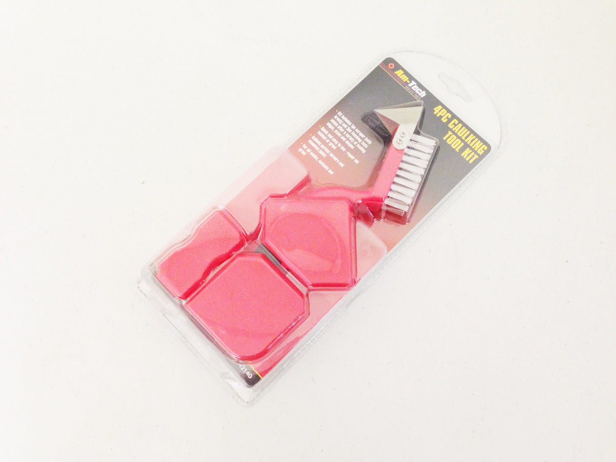 CAULKING TOOL KIT 4 PIECE AM TECH SEALANT GROUT CAULK SILICONE REMOVER CA92