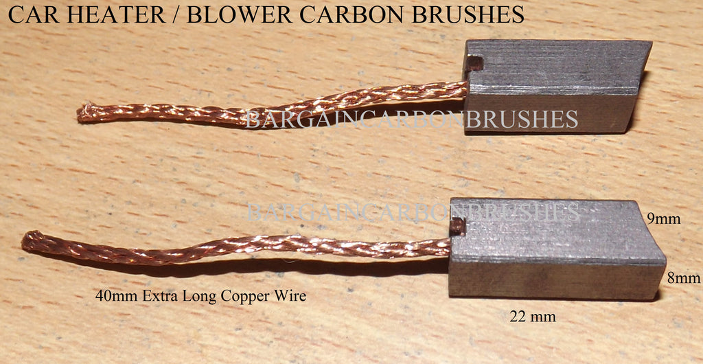 CAR HEATER BLOWER MOTOR BRUSHES 8x9x22-B1