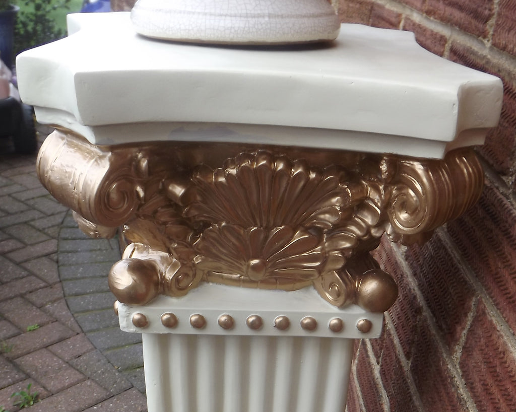 Large Pedestal victorian chic stands Posch Entrance Decorative Plant Flower photo medal plinth statue column pot display  Stand Pair 