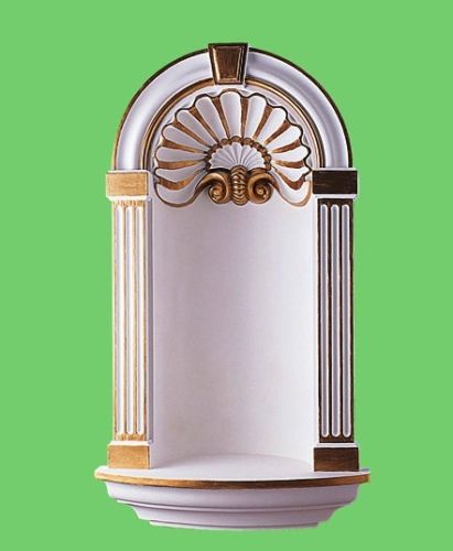 Wall Display Unit stand Islamic Hindu Christian Jesus idol Photo Frame Shelf  Niche Beautiful Shrine Ornate Statue Holder Picture Chic Gold - CR3