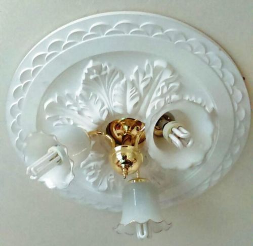 Large Beautiful Ornate white Ceiling rose (CR6)