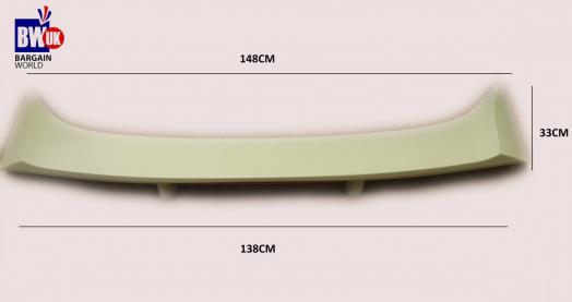 FORD AUDI ROVER CAR SPOILER 148CM REAR BACK ABS UNPAINTED BRAKE LIGHT TRUNK BOOT
