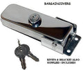 Cylinder Stainless Steel Lock Key barrel set 4 wheel cover wheelcover Spare tyre AC04