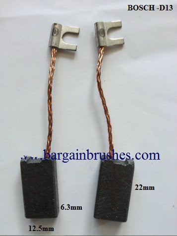 BOSCH CARBON BRUSHES 6.3X12.5X22 - D13